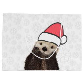 Zeer Geweldige kerst otter grappige woordspeling Groot Cadeauzakje (Achterkant)