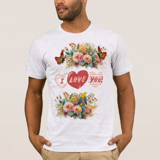 Zeer geweldige uitziende Ik hou van je T-shirt ont