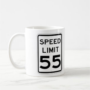 Zeer goed 55 MPH Road Sign Coffee Cup Koffiemok