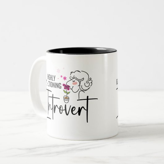 Zeer goed functionerende Introvert Tweekleurige Koffiemok (Voorkant links)