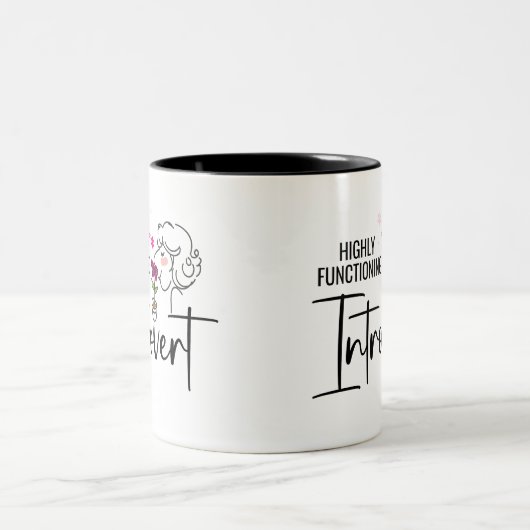 Zeer goed functionerende Introvert Tweekleurige Koffiemok (Center)