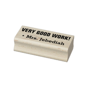 "ZEER GOED WERK!" Markeerstempel van rubber Rubberstempel