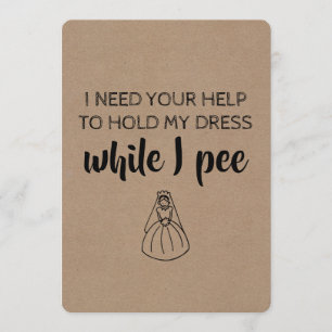 Zeer Grappig Bruidsmeisje / Maid of Honor Voorstel Kaart