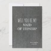 Zeer Grappig Bruidsmeisje / Maid of Honor Voorstel Kaart (Achterkant)