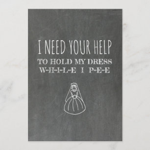 Zeer Grappig Bruidsmeisje / Maid of Honor Voorstel Kaart