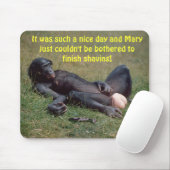Zeer grappige Bonobo Ape Mousepad / Mousemat Muismat (Met muis)