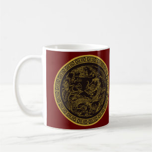 Zeer grappige Chinese Dragon Coffee Cup Koffiemok