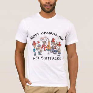 Zeer grappige Happy Canada Day T-Shirt