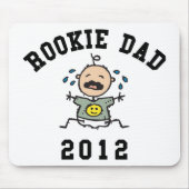 Zeer grappige New Rookie Dad 2012 T-Shirts Muismat (Voorkant)