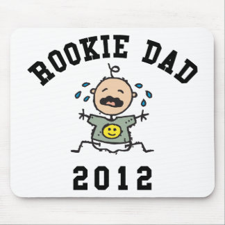 Zeer grappige New Rookie Dad 2012 T-Shirts Muismat