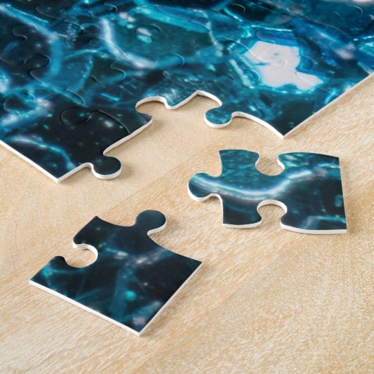Zeer hard Glass Shards Jigzaag Puzzle Legpuzzel (Zijkant)