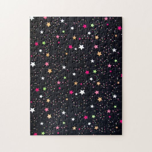 Zeer harde kerststerren Pattern Jigzaag Puzzle Legpuzzel (Verticaal)