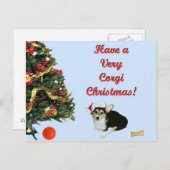 Zeer het Blauwe Briefkaart van Gimli van Kerstmis (Voorkant / Achterkant)