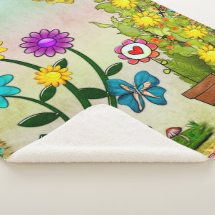 Zeer hippie dag grillige fantasie sherpa deken