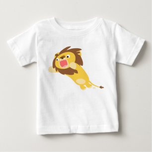 Zeer Hongaarse Cute Cartoon Lion Baby T-Shirt