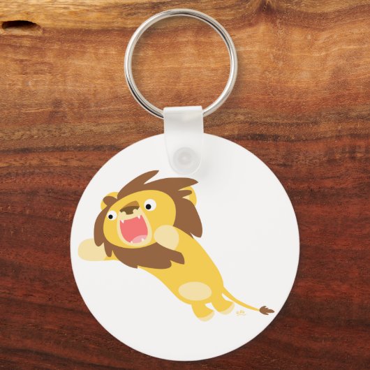 Zeer Hongaarse Cute Cartoon Lion Sleutelhanger (Voorkant)