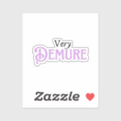 Zeer ingetogen sticker (Vel)