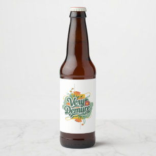 Zeer ingetogen, zeer mindful trend: ingetogen en m bier etiket