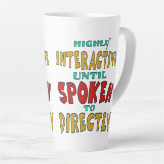 Zeer interactief totdat er direct grappig wordt ge latte mok