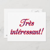 Zeer interessant briefkaart (Voorkant / Achterkant)