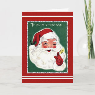 Zeer Kerstman Feestdagen Kaart