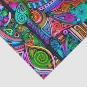 Zeer kleurrijke abstracte vormen art. 10 tissuepapier (Detail)