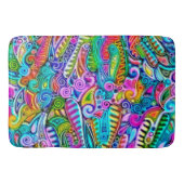 Zeer kleurrijke abstracte vormen art. 9 badmat (Voorkant)