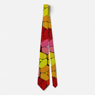 Zeer kleurrijke Abstracte vormen Stropdas