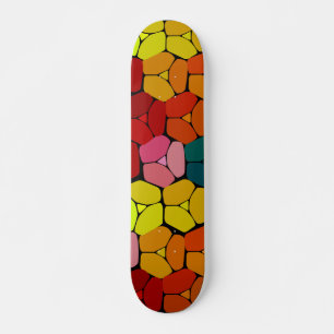 Zeer kleurrijke Abstracte vormen van skateboard