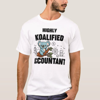 Zeer Koalified Accountant Koala grappige meme T-shirt