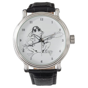 Zeer koele kikker polshorloge horloge