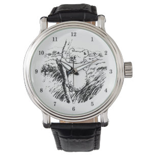 Zeer kool Beer polshorloge Horloge