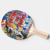 Zeer kool droomgrote droomdromen Graffiti Tafeltennisbatje (Zijkant)