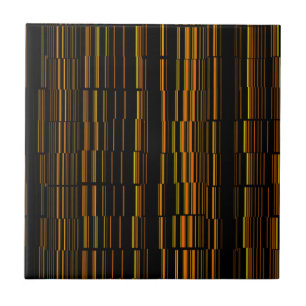 Zeer kool Matig Oranje gestreept Tegeltje