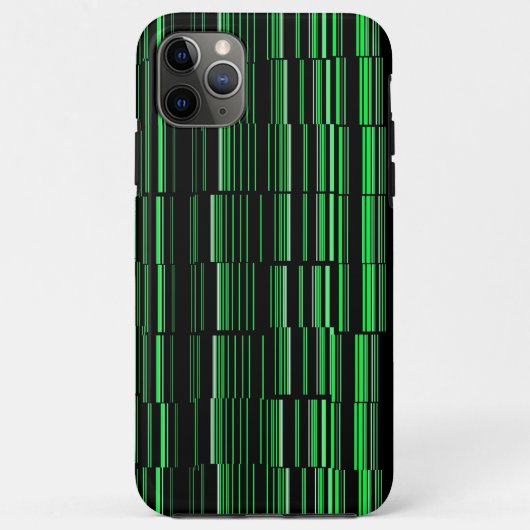 Zeer kool Modern Green Striped Case-Mate iPhone Case (Achterkant)