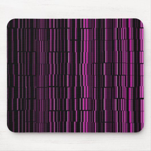 Zeer kool Modern Magenta Striped Muismat (Voorkant)