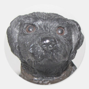 Zeer kool zwart Lab Ronde Sticker