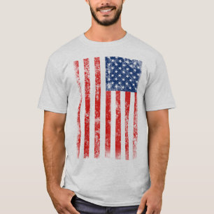 Zeer koude Amerikaanse vlag T-shirt