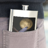 Zeer koude, Gothic Style Raven en Mon Flask Heupfles (Voorbeeld)