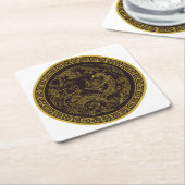 Zeer leuk Chinees Dragon Onderzetter Set (Schuin)