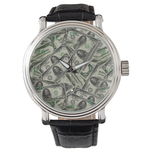 Zeer leuke 1000 dollar biljetten horloge (Voorkant)