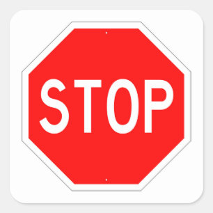 Zeer leuke Classic STOP Sign Sticker Set