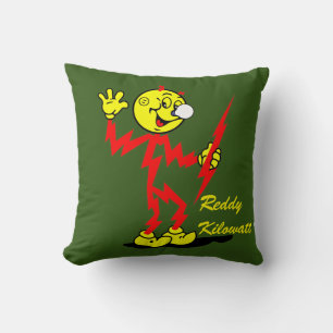Zeer leuke Reddy Kilowatt-werpkussen Kussen