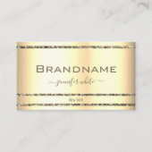 Zeer luxe gouden effect Glitter Sparkle Stars Visitekaartje (Voorkant)