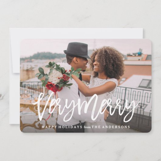 Zeer Merry Feestdagenkaart (Voorkant)