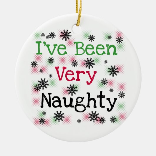Zeer Naughty Funny Holiday Ornament (Voorkant)