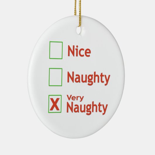 Zeer Naughty Keramisch Ornament (Rechts)
