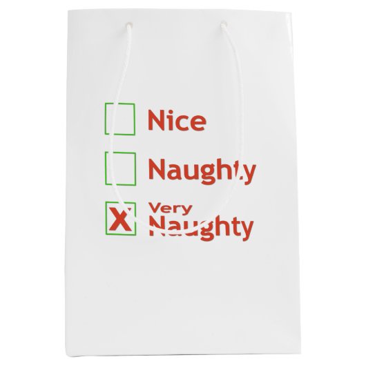 Zeer Naughty Medium Cadeauzakje (Voorkant)