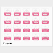Zeer ondeugende bessen rood roze rood rood diffuse vierkante sticker (Vel)