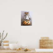 Zeer oude Trick or treat Vampire Owl Poster (Keuken)
